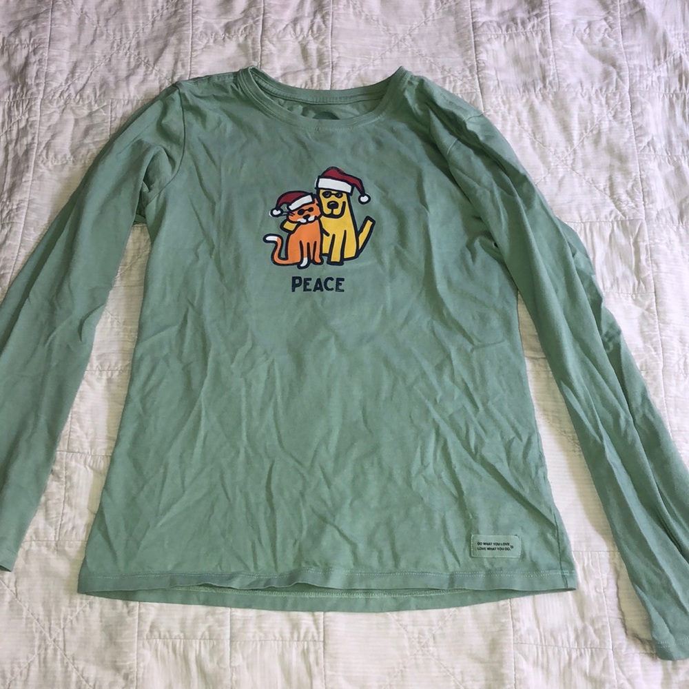 Life is Good Classic Fit Holiday Long Sleeved Tee